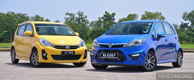 Proton Iriz vs Perodua Myvi - compared inside and out