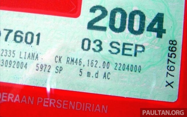 Malaysia's road tax structure explained in detail