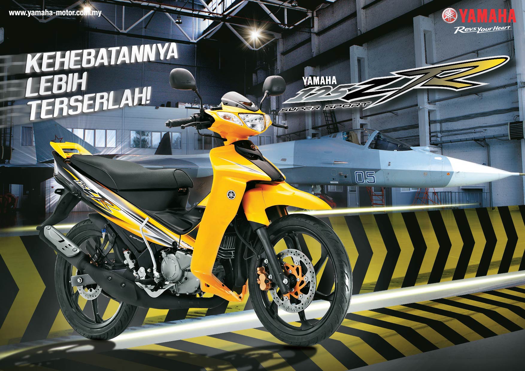2022 Yamaha 125ZR  now in yellow colour RM7 269