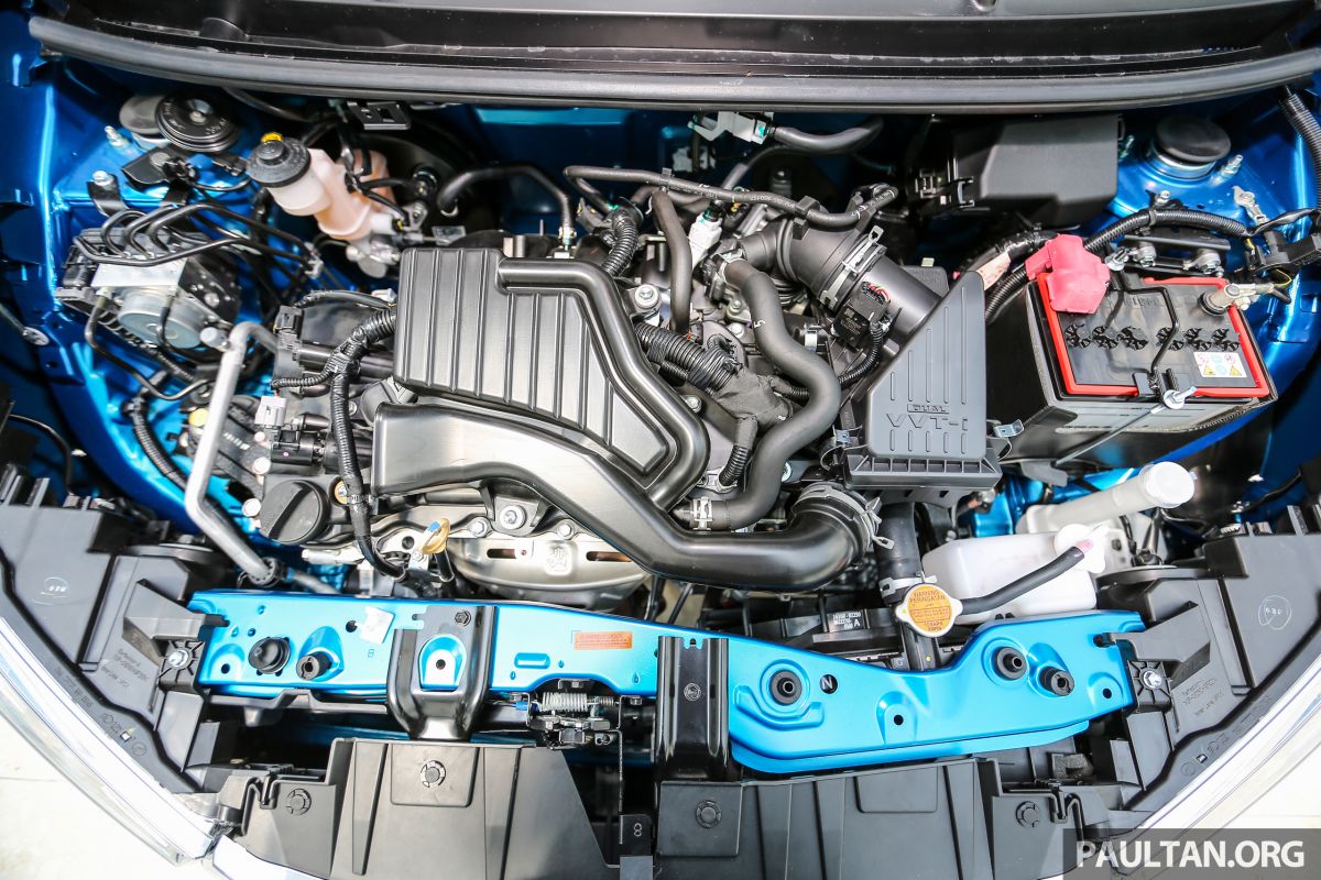 Perodua Bezza - Perincian enjin 1.0L VVT-i, 1.3L Dual VVT 