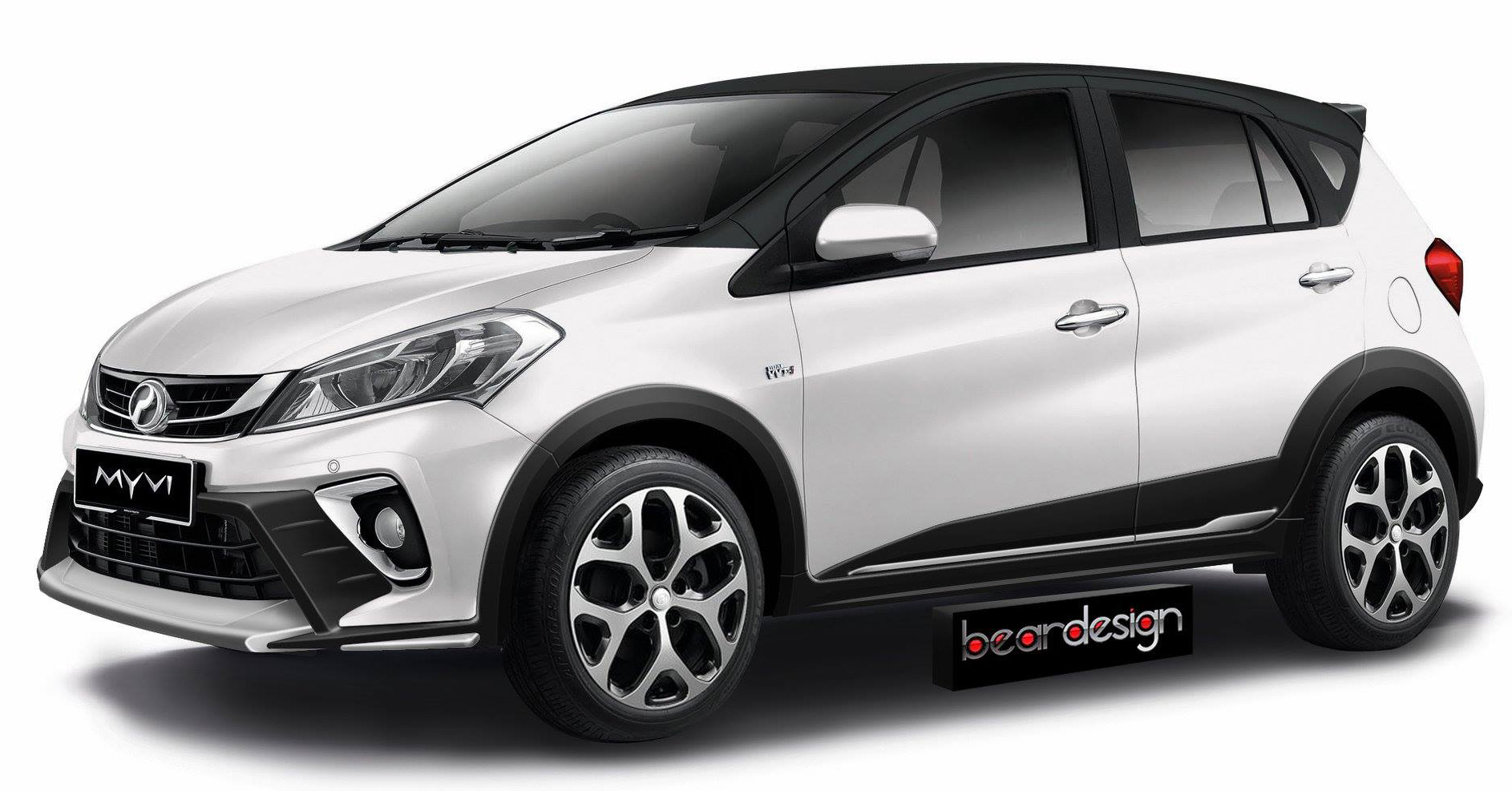 RENDERED: 2018 Perodua Myvi becomes a crossover Image 741277