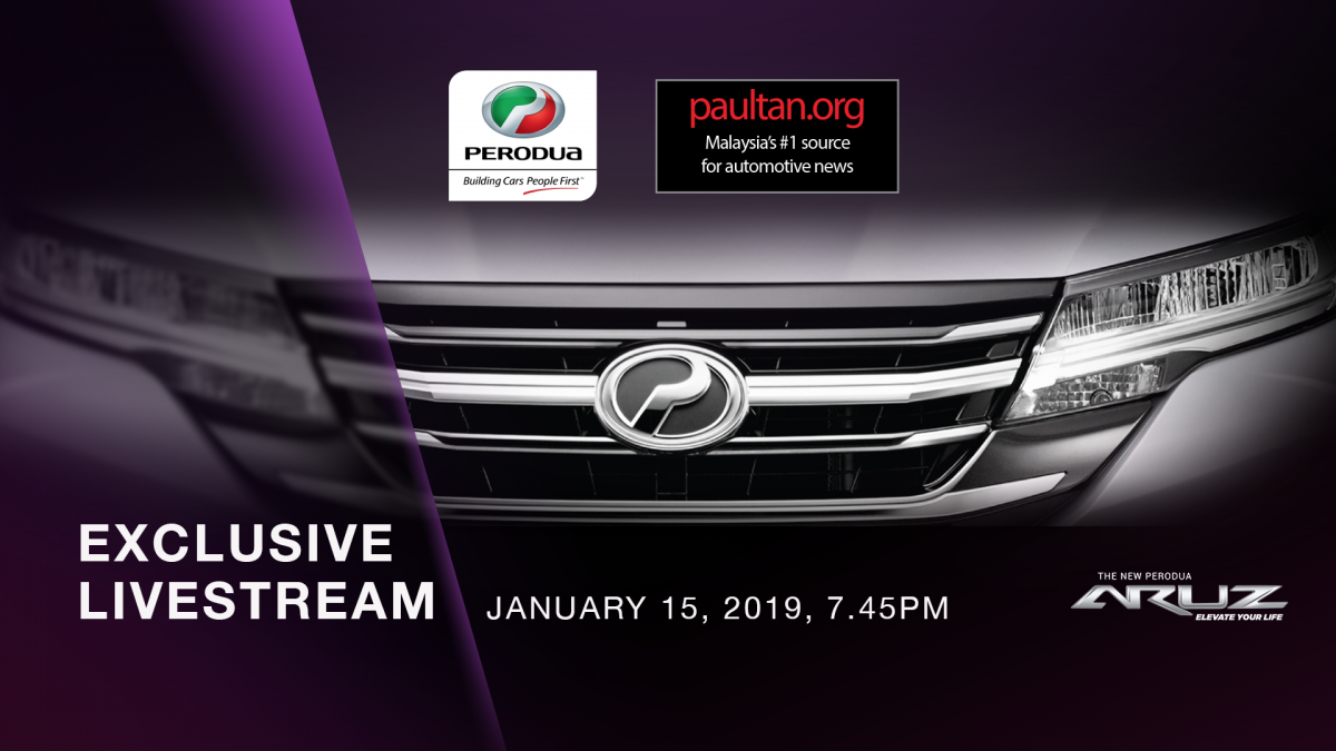 2019 Perodua Aruz SUV - watch the launch live here 