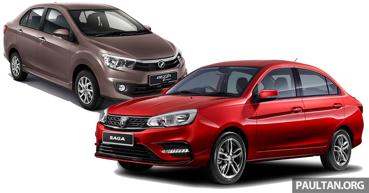 Proton Saga 2019 vs Perodua Bezza - kami banding kos servis keduanya